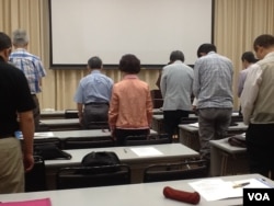 日本民主团体纪念六四25周年(美国之音小玉拍摄)