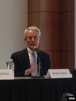 美国乔治华盛顿大学教授沙特(美国之音 钟辰芳拍摄)