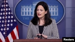 资料照片:美国白宫负责网络和新兴技术的副国家安全顾问安妮·纽伯格。