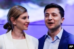 Володимир та Олена Зеленські