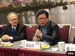 香港前立法委员黄毓民(美国之音许宁摄影)