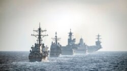 美利坚远征打击群与罗斯福号航母作战群在南中国海演练(美国海军2020年3月15日)