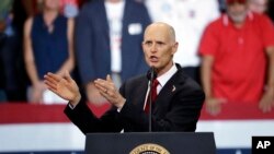 佛罗里达州长里克·斯科特2018年竞选联邦参议员(美联社)