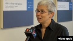 人权组织人权观察中国部主任索菲•理查森 (视频截图)