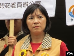 台湾在野党台联党立委周倪安(美国之音张永泰拍摄 )