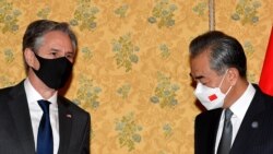 美国国务卿布林肯在罗马会见中国外长王毅(路透社2021年10月31日)