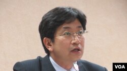 民进党立委蔡适应(美国之音张永泰拍摄)