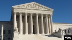 资料照片:美国最高法院。