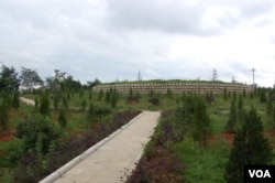 2014年修复的合葬墓(美国之音林森拍摄)