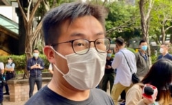 社民连主席黄浩铭批评,北京大幅修改香港选举制度,企图推翻2019年区议会选举民主派大胜的选举结果 (美国之音/汤惠芸)