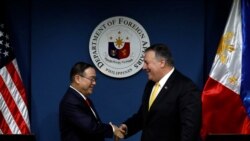 菲律宾外长洛钦 2019年3月会见到访的时任美国国务卿蓬佩奥(路透社)