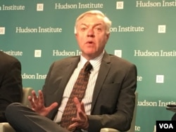 哈德逊研究所资深研究员赫尔曼(美国之音钟辰芳拍摄)