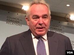 美国负责东亚和太平洋事务的前助理国务卿坎贝尔(美国之音方冰拍摄)