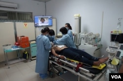 演练紧急救援 (台湾军闻社提供)