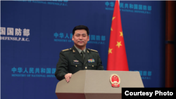 中国国防部发言人任国强(中国国防部网站)