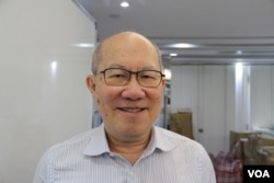 香港时事评论员林和立(美国之音申华拍摄)