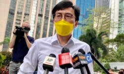 社民连秘书长吴文远表示,忧虑香港新闻自由恶化,寄语传媒“顶着”(美国之音/汤惠芸)