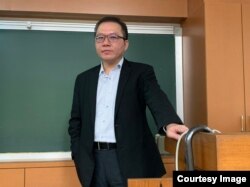 位于台北的文化大学国贸系兼任助理教授黄健群(照片提供:黄健群)