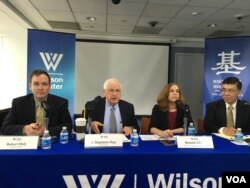 美国威尔逊国际学者中心基辛格中美研究所座谈蔡英文就职演说及北京反应(美国之音钟辰芳拍摄)