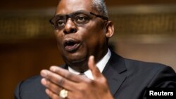 退役上将奥斯汀(Lloyd Austin)2020年1月19日出席参议院军委会为核准他出任美国国防部长举行的听证会(路透社)