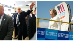 Trump နဲ့ Clinton အကြိတ်အနယ် မဲဆွယ် Trump နဲ့ Clinton အကြိတ်အနယ် မဲဆွယ်