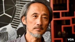 中国流亡异见作家马建 (美国之音 汤惠芸拍摄)