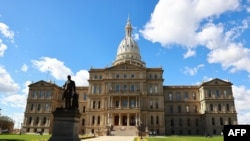 资料照片:密歇根州议会大厦。