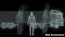 中国初创公司图森未来研发自动驾驶卡车(图森未来网站截图)