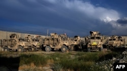 美军撤出巴格拉姆空军基地后的景象(法新社2021年7月7日)