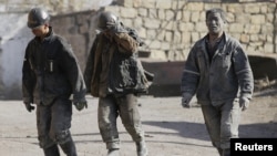 中国黑龙江省煤矿工人