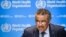 Tổng giám đốc Tổ chức Y tế Thế giới WHO Tedros Adhanom Ghebreyesus trong cuộc họp báo tại trụ sở WHO ở Geneva,ngày 18/10/2019.