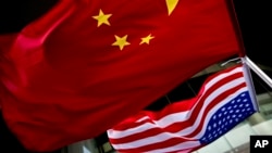 中国和美国的国旗