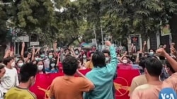 စစ်ကောင်စီဆန့်ကျင်ပွဲ မုံရွာမှာ ဆက်ဖြစ် စစ်ကောင်စီဆန့်ကျင်ပွဲ မုံရွာမှာ ဆက်ဖြစ်