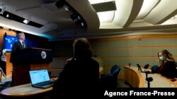 Ngoại trưởng Antony Blinken trong cuộc họp báo ở Washington vào ngày 7/1/2022.