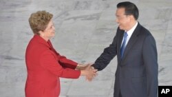 巴西总统罗塞夫会见中国总理李克强