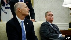 ရီပတ်ဘလစ်ကင် အမတ်တွေဖြစ်တဲ့ Rick Scott နဲ့ Lindsey Graham