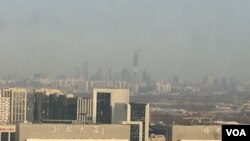 2017年1月8日,北京霾散。能见度达20公里。