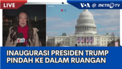 Laporan VOA untuk Metro TV: Inaugurasi Presiden Trump Pindah ke Dalam Ruangan