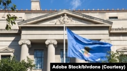 资料照片:位于华盛顿的美国司法部总部大楼。