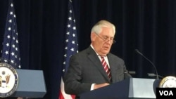 美国务卿蒂勒森(美国之音莉雅拍摄)