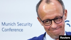 弗里德里希·默茨(Friedrich Merz)参与2025年慕尼黑安全会议。