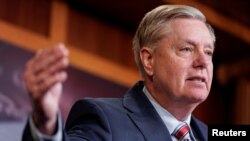 资料照:美国会参议院司法委员会主席林赛·格雷厄姆