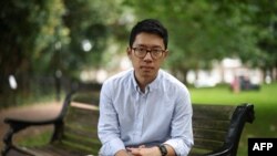 资料照: 香港前立法会议员罗冠聪 (法新社2023年8月18日)