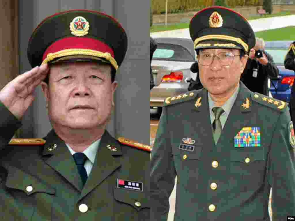 郭伯雄(左) 和徐才厚。张阳是徐才厚以及郭伯雄的老部下。郭徐倒台后,张阳多次声称紧跟中共中央肃清郭徐流毒。香港《亚洲周刊》2017年第49期的《军方两面人张阳自尽》一文报道,郭伯雄交代,张阳送他2,500万元人民币,还在友人处藏匿1,700万元人民币。张阳还在深圳、东莞、北京多地嫖娼,由他友人支付数十万元。 2017年第49期香港《亚洲周刊》刊登《军方两面人张阳自尽》一文,披露了张阳的风流艳史。郭伯雄曾交代,张阳送郭2,500万元人民币(1元人民币约合0.1511美元),张在友人处藏匿1,700万元人民币。张在深圳、东莞、北京多地嫖娼,由他友人支付数十万元。 张阳是郭伯雄与徐才厚的老部下。但是,郭徐倒台后,张阳多次检举揭发两位老上级,声称紧跟中共中央,彻底肃清郭徐流毒。 ...转自多维新闻网http://www.dwnews.com...1512572852580...