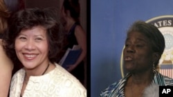 ကုလသမဂ္ဂ အတွင်းရေးမှူးချုပ်ရဲ့ မြန်မာနိုင်ငံဆိုင်ရာ အထူးကိုယ်စားလှယ် Noeleen Heyzer နဲ့ ကုလသမဂ္ဂဆိုင်ရာ အမေရိကန်သံအမတ်ကြီး Linda Thomas-Greenfield