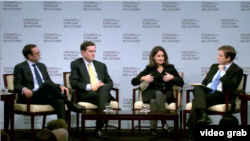 专家在美国外交关系协会座谈会讨论川普政府的中国政策 (美国外交关系协会网站视频截图)