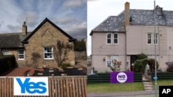 စကော့တလန် လွတ်လပ်ရေး ယူချင်တဲ့သူတွေနဲ့ လွတ်လပ်ရေး မလိုချင်သူတွေ အပြိုင်အဆိုင် ဆန္ဒထုတ်ဖေါ်... (စက်တင်ဘာ ၈၊ ၂၀၁၄)