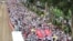 2019年6月9日香港反对逃犯条例修法大游行 （美国之音申华拍摄）