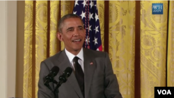 YSEALI ခေါ် အရှေ့တောင်အာရှ လူငယ်ခေါင်းဆောင်မှု ရှေ့ရှုဆောင်ရွက်တဲ့အစီအစဉ်နဲ့ ရောက်နေကြတဲ့ မြန်မာအပါအဝင် အာဆီယံ ဆယ်နိုင်ငံလူငယ်ခေါင်းဆောင်တွေနဲ့ သမ္မတအိမ်ဖြူတော်မှာ တွေ့ဆုံနေတဲ့ သမ္မတအိုဘားမား။