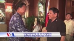 Ông Duterte dẹp tranh chấp sang một bên khi đi TQ Ông Duterte dẹp tranh chấp sang một bên khi đi TQ
